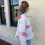 Poppy Quilted Jacket - Floral Patchwork