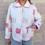 Poppy Quilted Jacket - Floral Patchwork