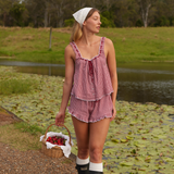 Andi Top Red gingham