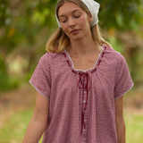 Ella Blouse Red Gingham