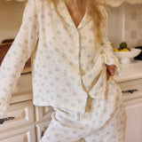 June PJ Set - Blue Floral