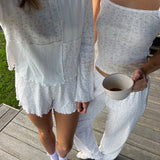 Lani Cami and Pants Set Organic Pointelle