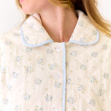 Bella Quilted Jacket - Blue Floral