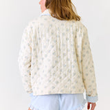 Bella Quilted Jacket - Blue Floral