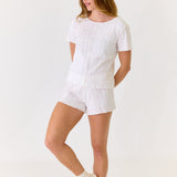 Lani Tee and Shorts Set Organic Pointelle