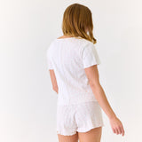 Lani Tee and Shorts Set Organic Pointelle