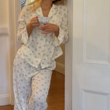June PJ Set - Blue Floral