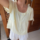 Posey Blouse - Butter Yellow