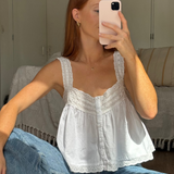 Addie Top White