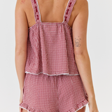 Novie Shorts Red Gingham