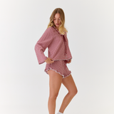 Sunday Blouse Red Gingham