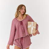 Sunday Blouse Red Gingham