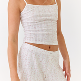 Lani Cami and Shorts Set Organic Pointelle