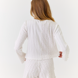 Lani Long Sleeve & Shorts Set Organic Pointelle