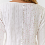 Lani Long Sleeve and Pants Set Organic Pointelle