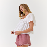 Novie Shorts Red Gingham