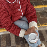 Poppy Quilted Jacket - Burgundy Stripe