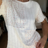 Lani Tee and Shorts Set Organic Pointelle