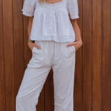 Goldie Blouse & Harper Lace Pants Floral Set