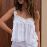 Addie Top & Juni Shorts White Set